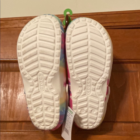 Unisex CROCS Tie Dye Mules with Lined Inside Size Men 8/Woman 10 NWT - Picture 7 of 10